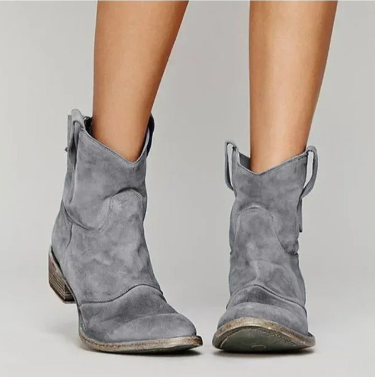 Dames Cowboy Laarsjes met Lage Hak