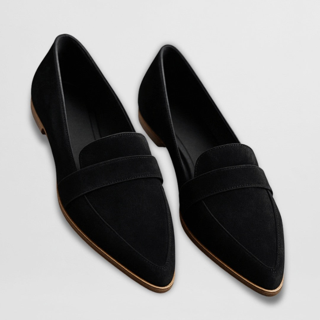 Dames Loafers met Puntneus Suede Look