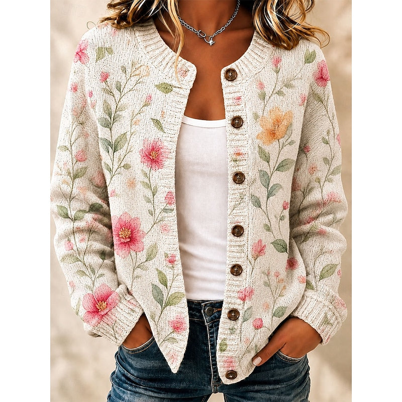 Dames Wit Vest met Print