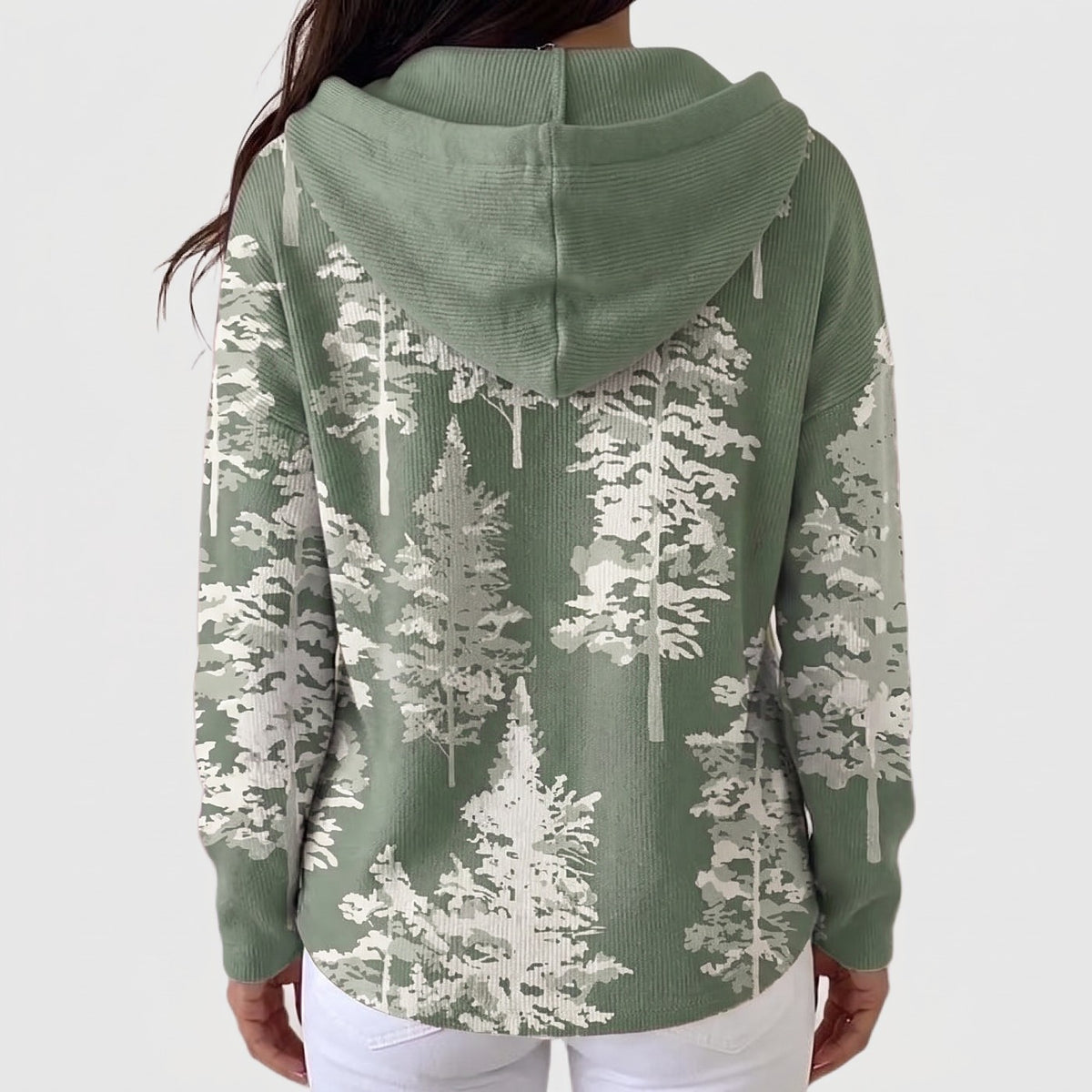 Damesvest met Capuchon en Knoopsluiting