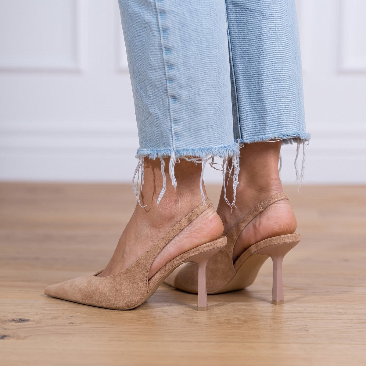 Dames Slingback Pumps met Puntneus