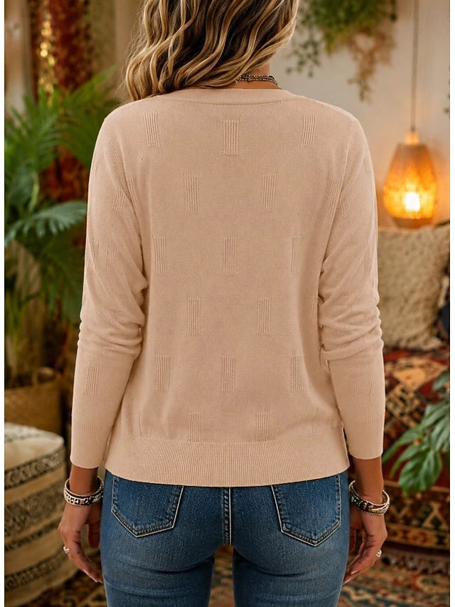 Dames Basic Cardigan met V-hals