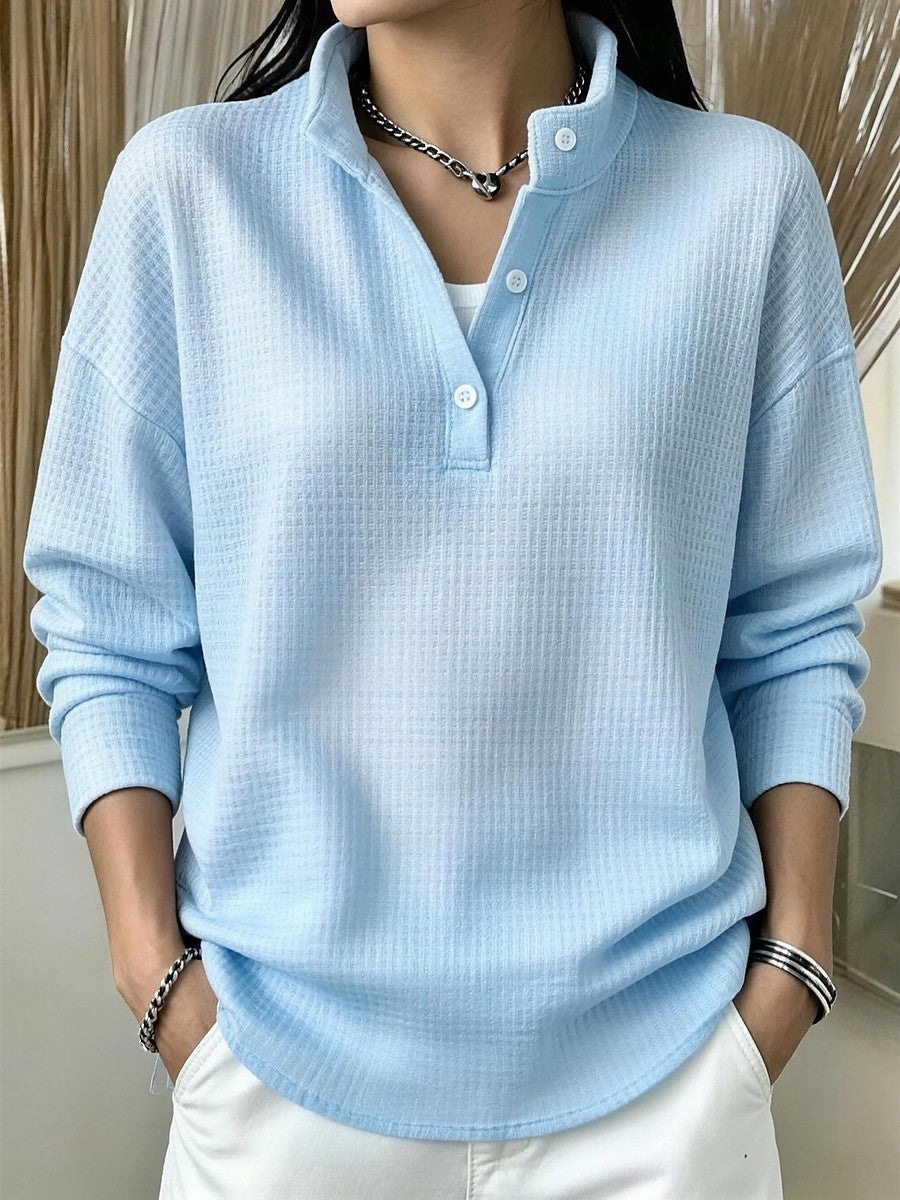 Dames Sweater met Hoge Boordkraag
