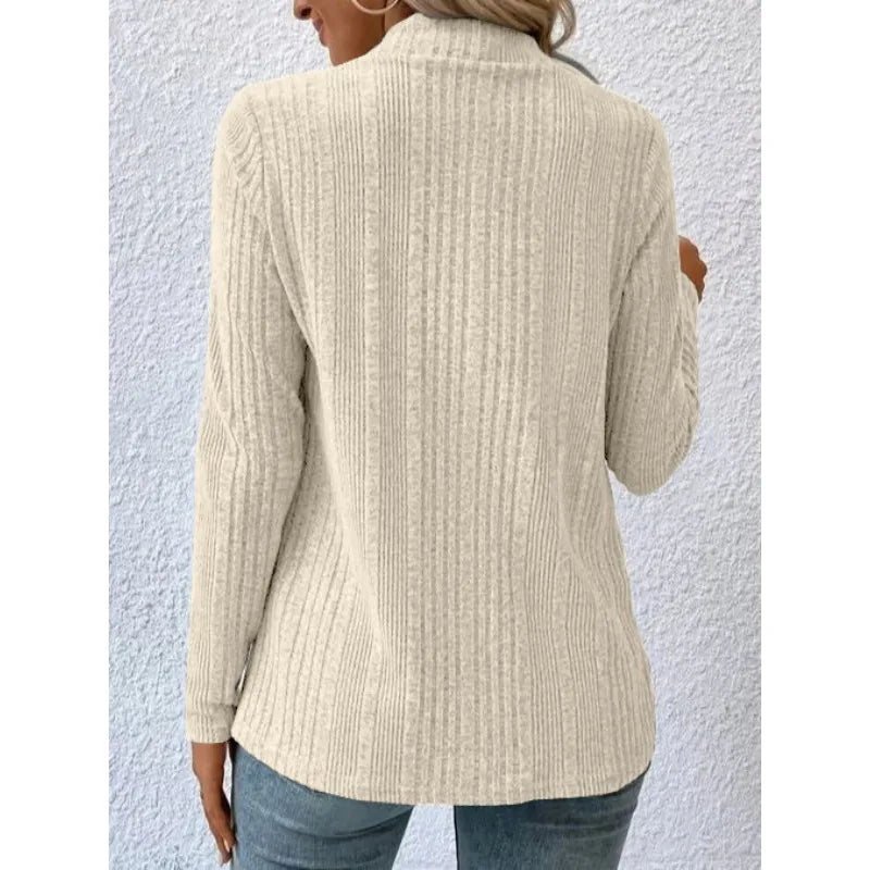 Dames Lang Vest met Open Voorkant