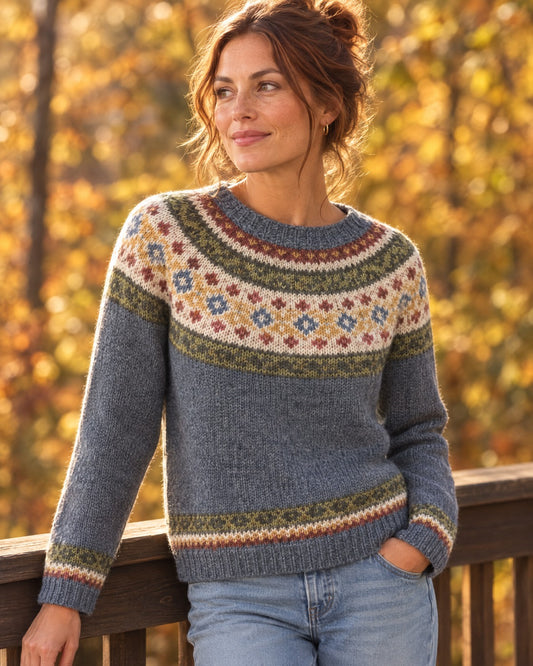 Dames Skitrui met Fair Isle Motief