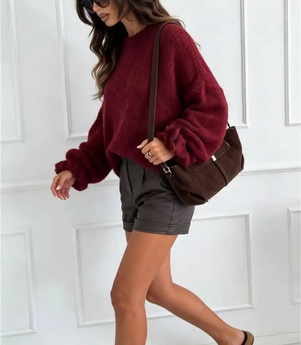 Dames Trui met Relief Structuur