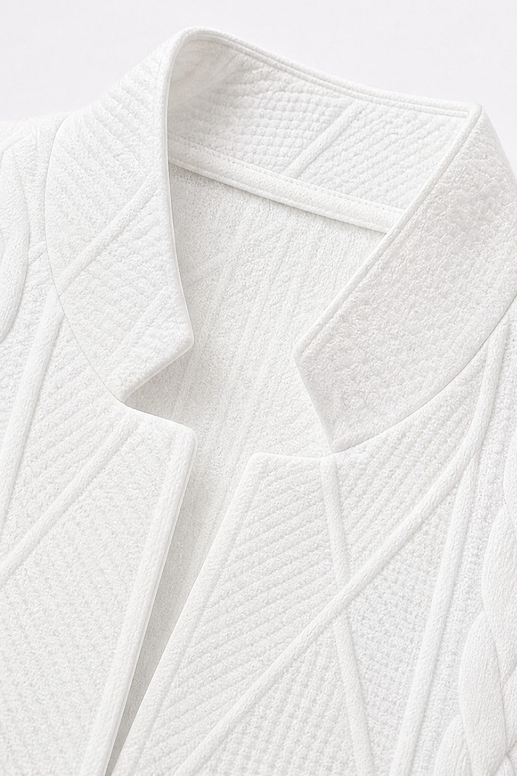 Dames Gebreide Blazer met Opstaande Kraag