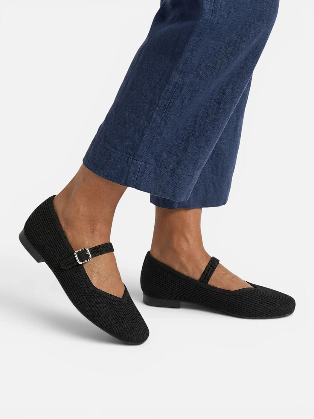 Dames Platte Mary Jane Schoenen met Gesp