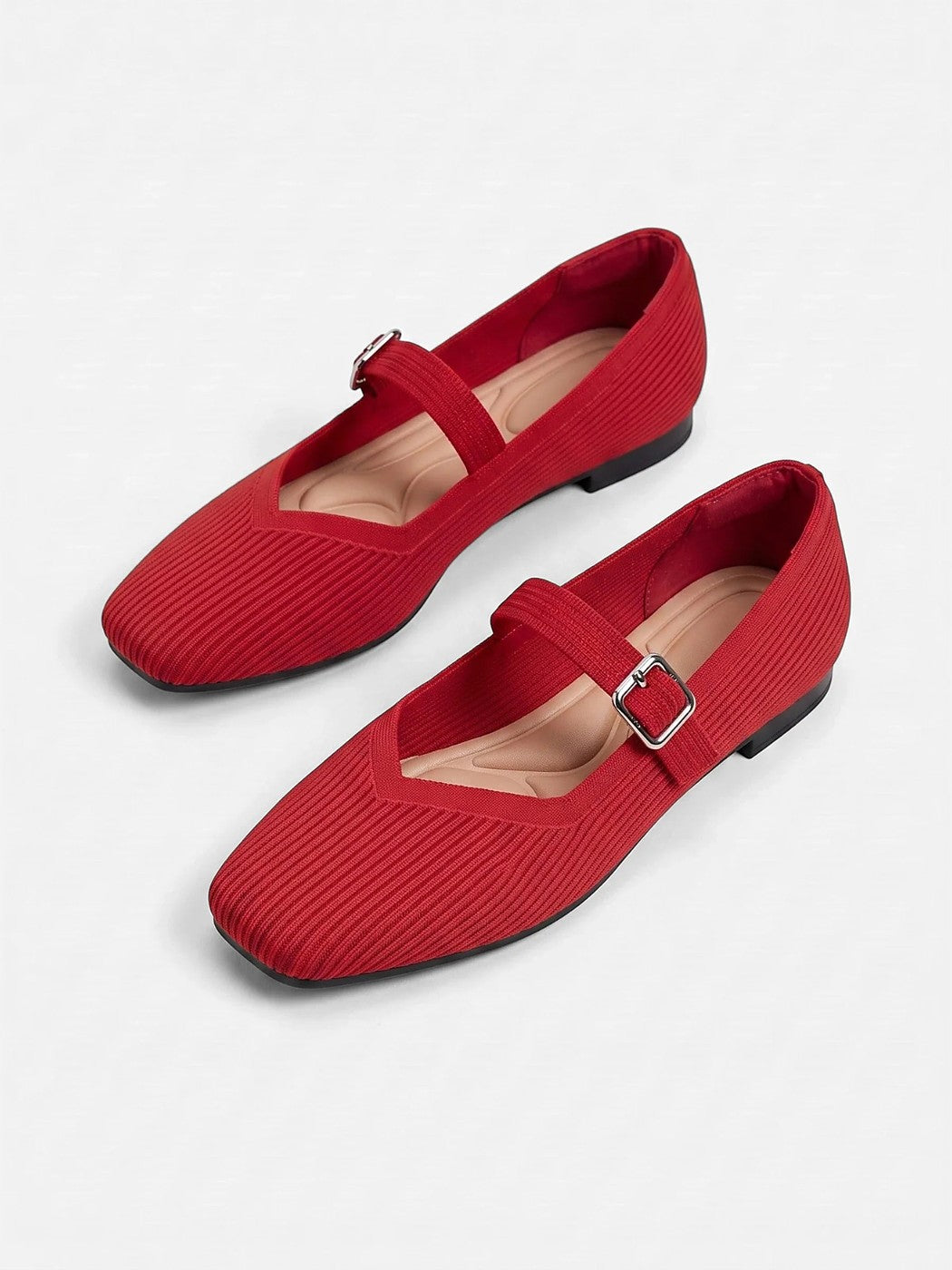Dames Platte Mary Jane Schoenen met Gesp
