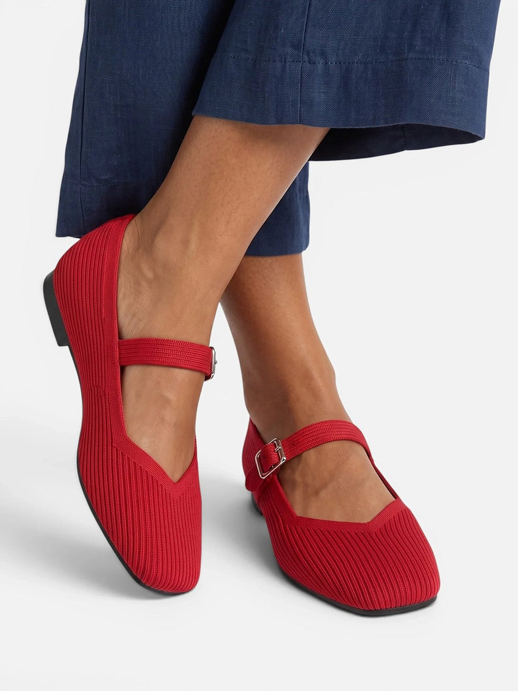 Dames Platte Mary Jane Schoenen met Gesp