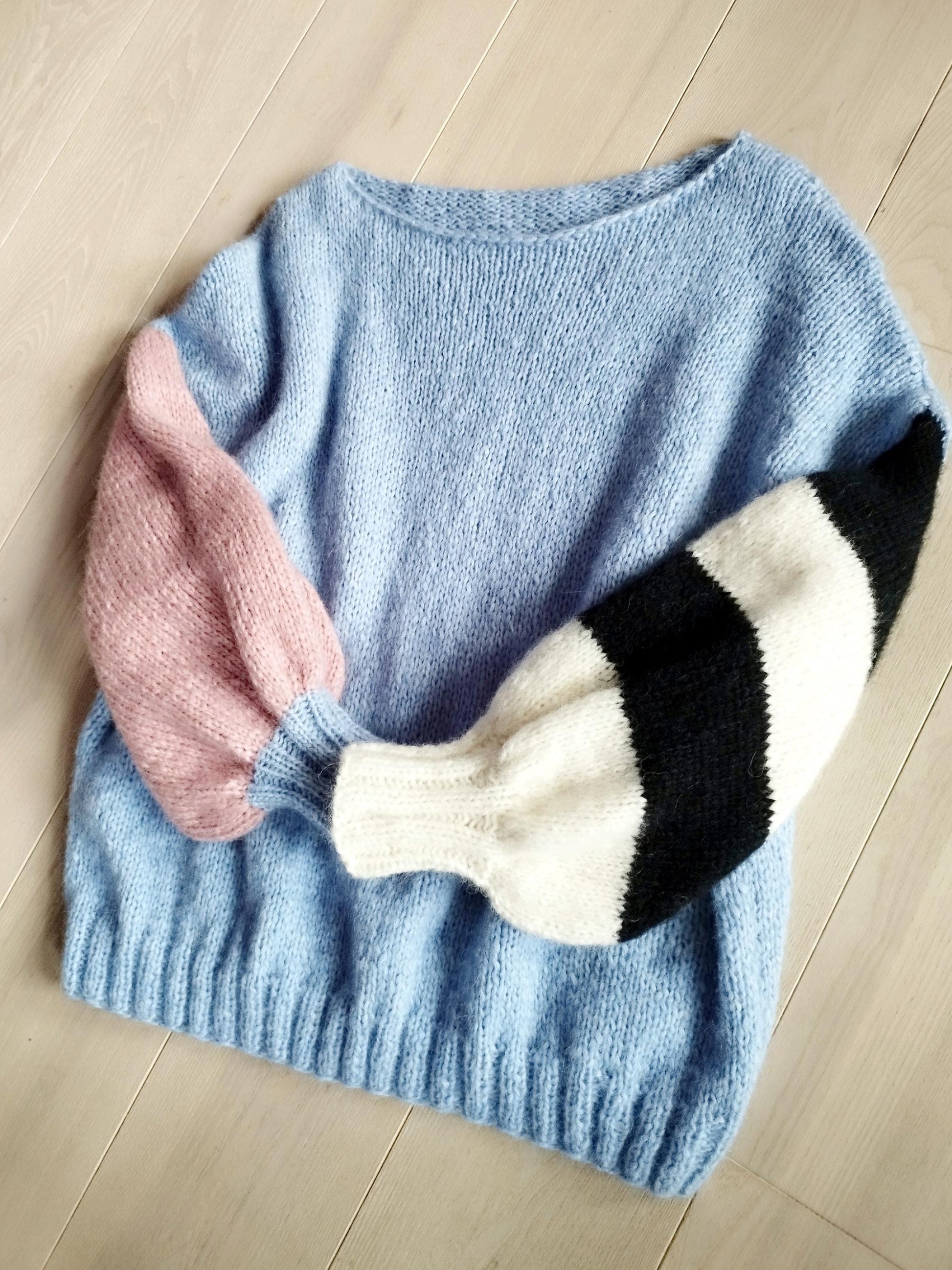 Dames Alpacawollen Trui met Kleurvlakken