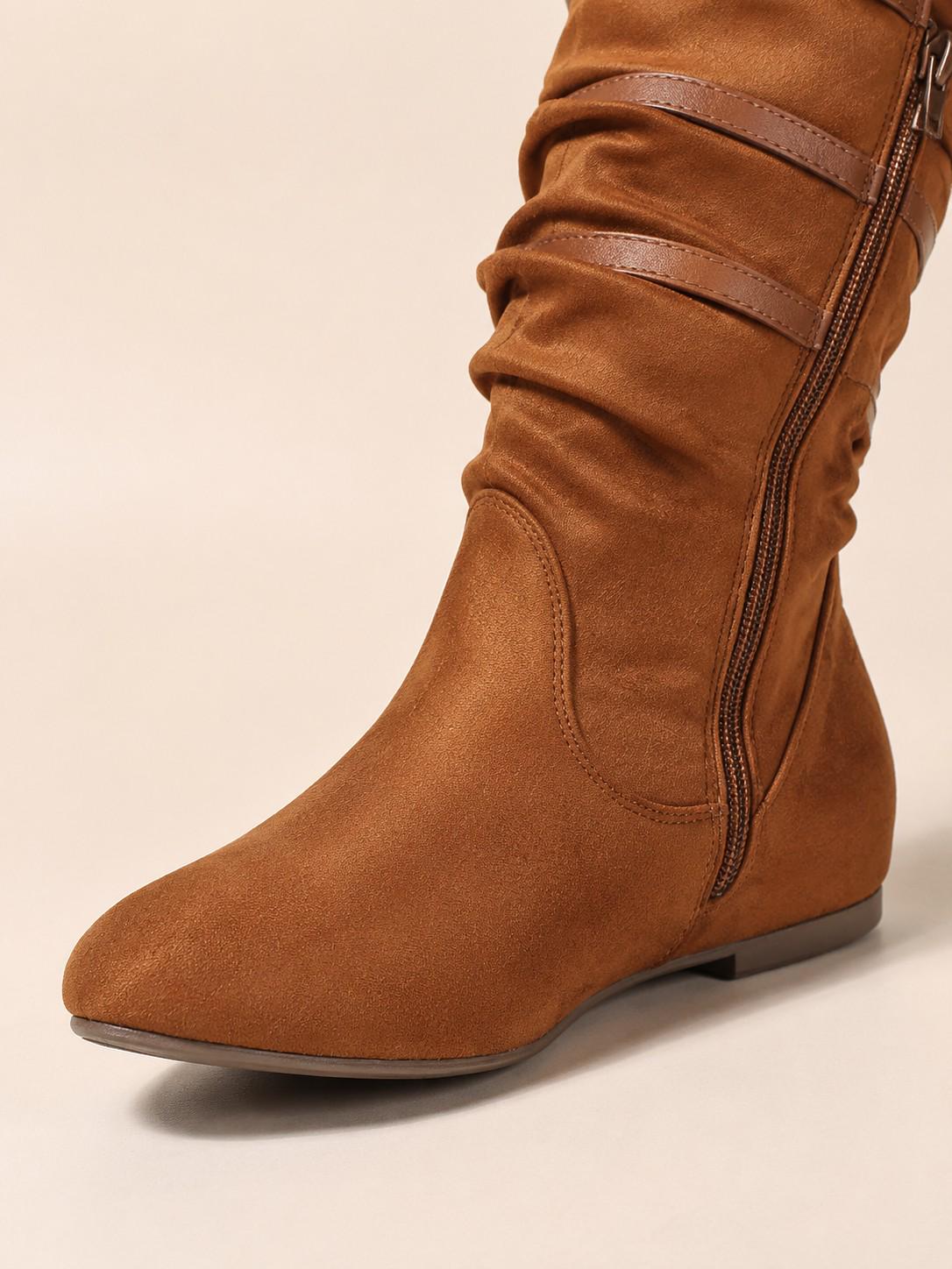 Dames Slouch Laarzen van Suede