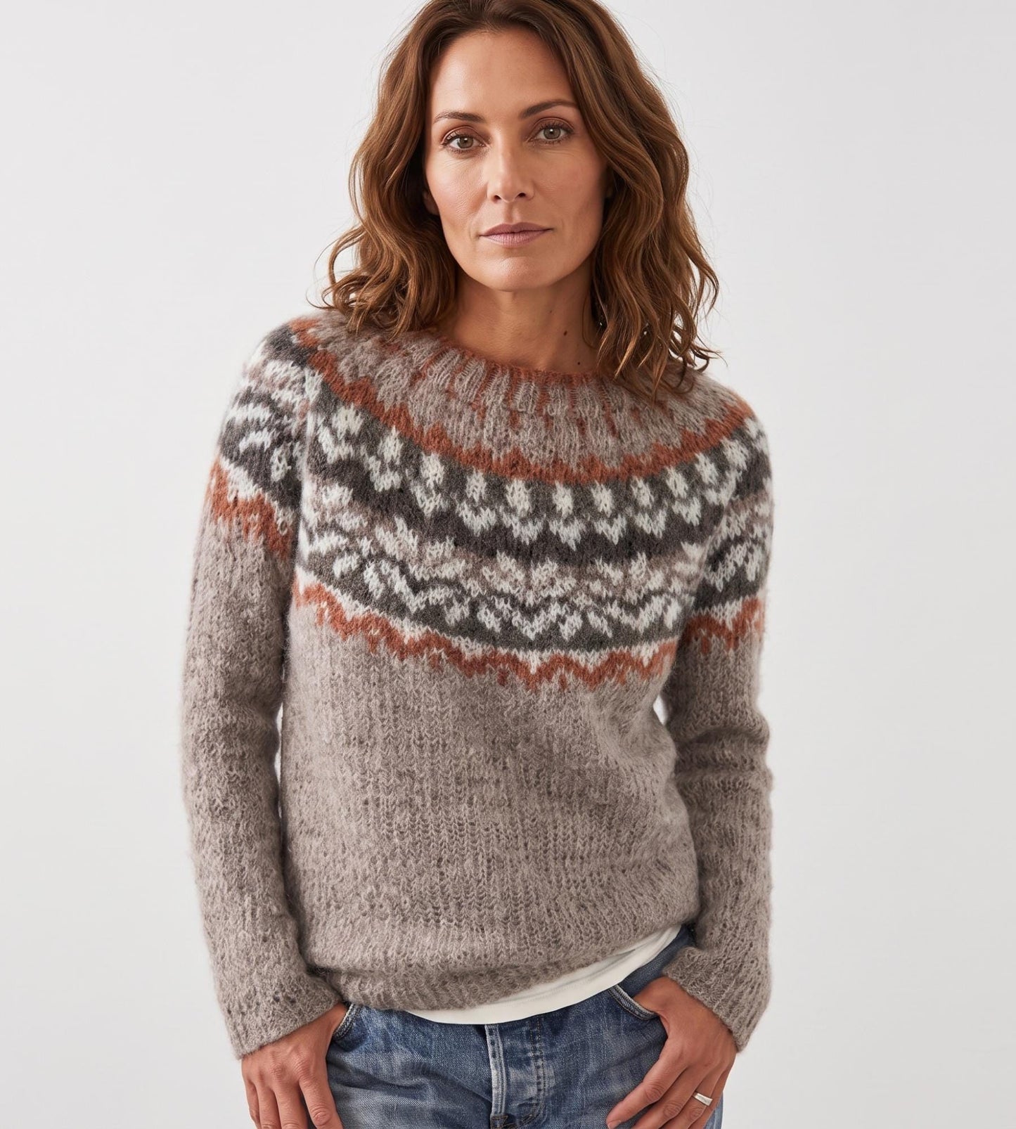 Dames Skitrui met Fair Isle Motief