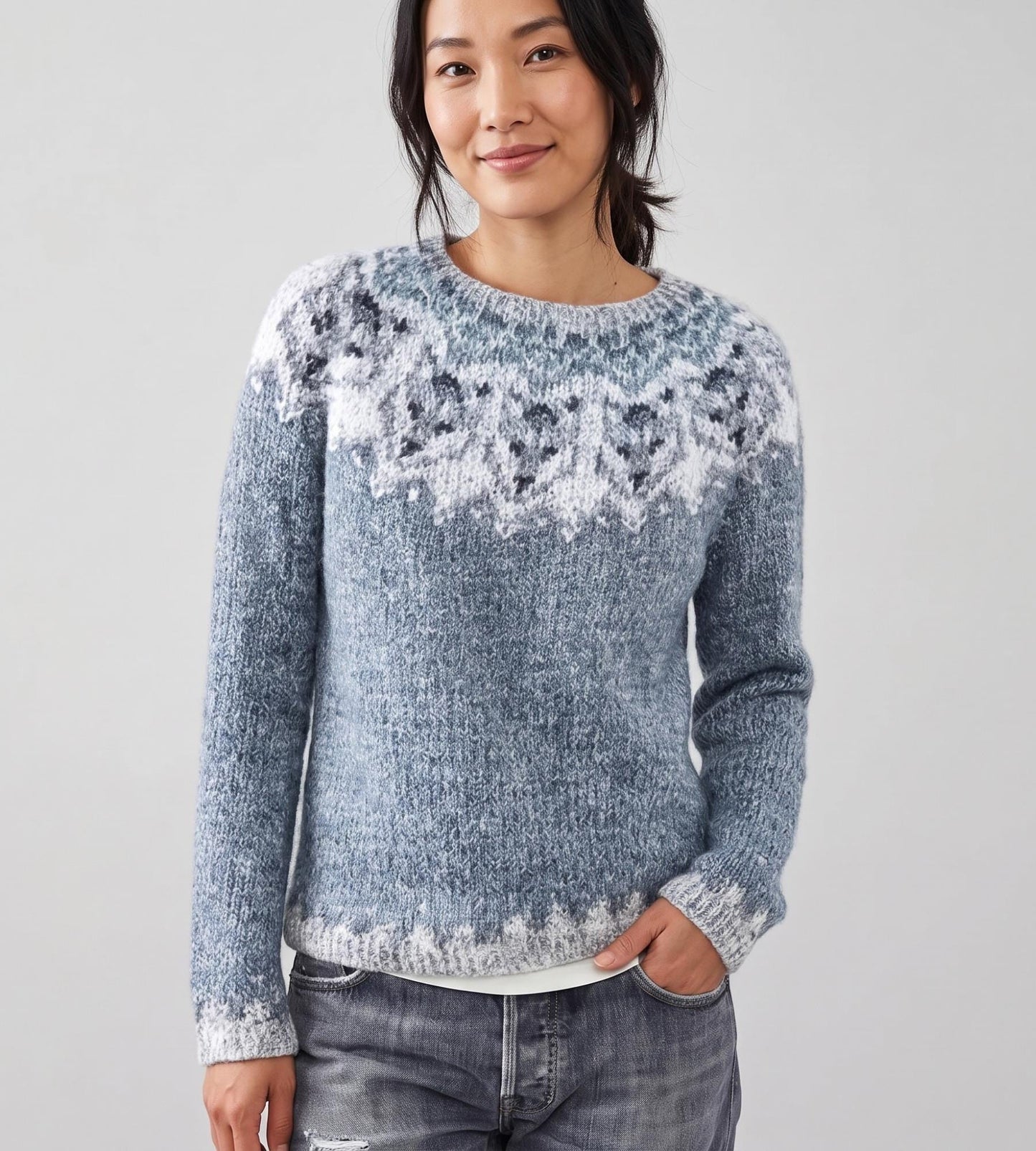 Dames Skitrui met Fair Isle Motief