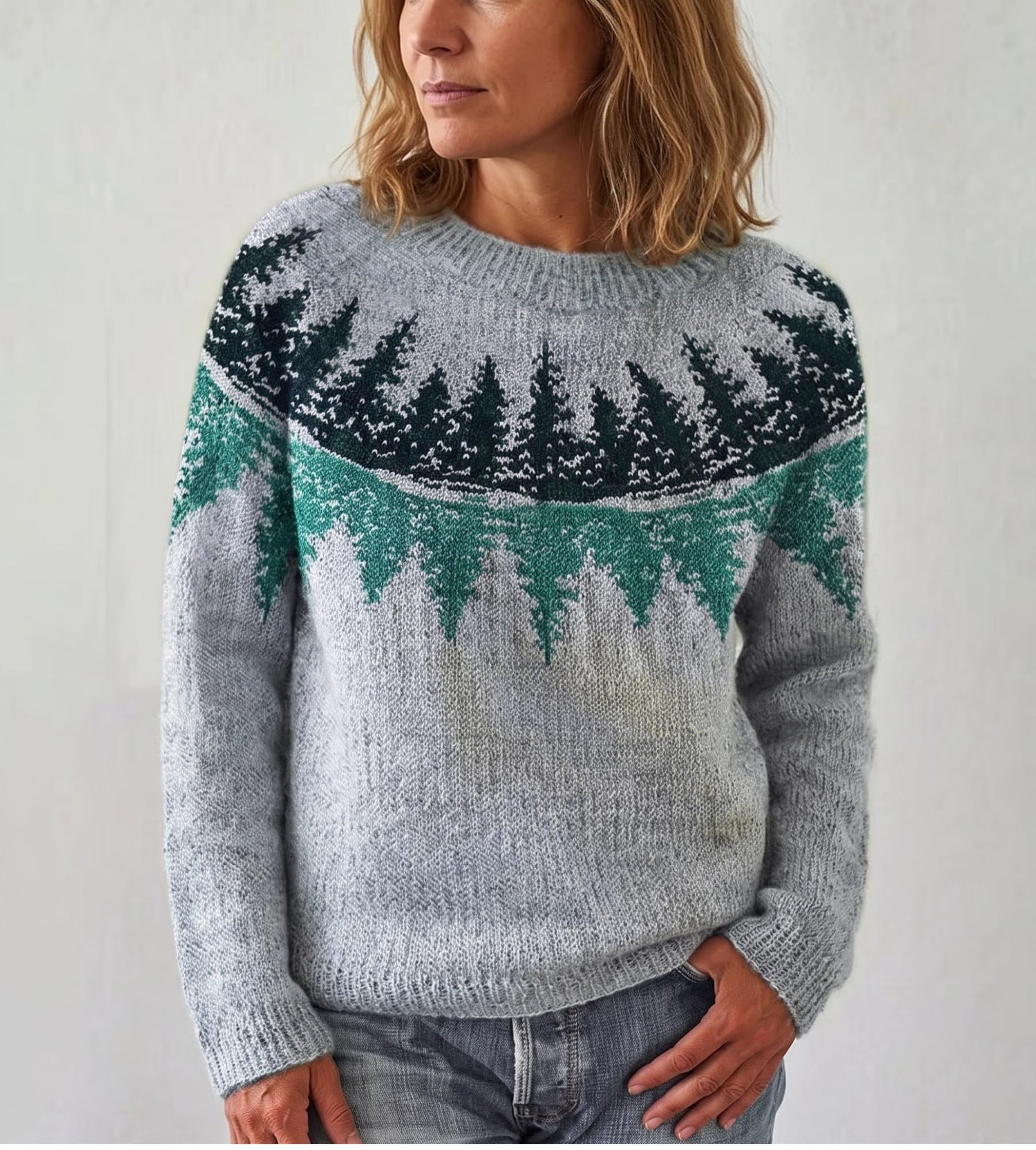Dames Skitrui met Fair Isle Motief