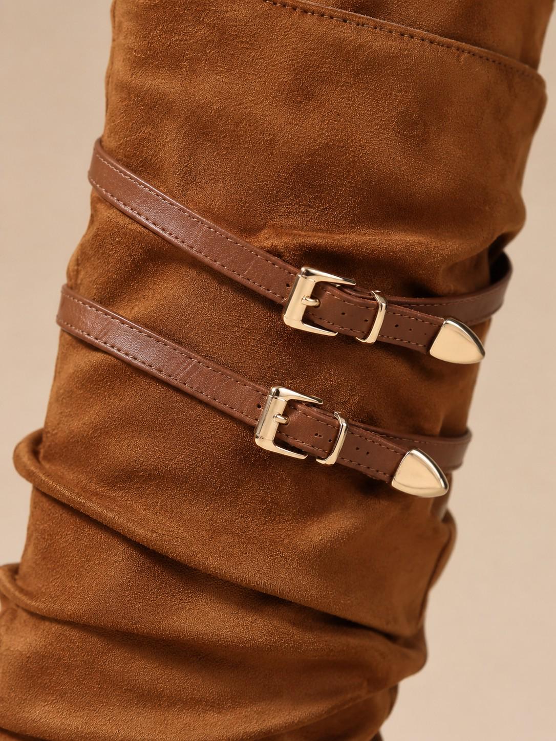 Dames Slouch Laarzen van Suede
