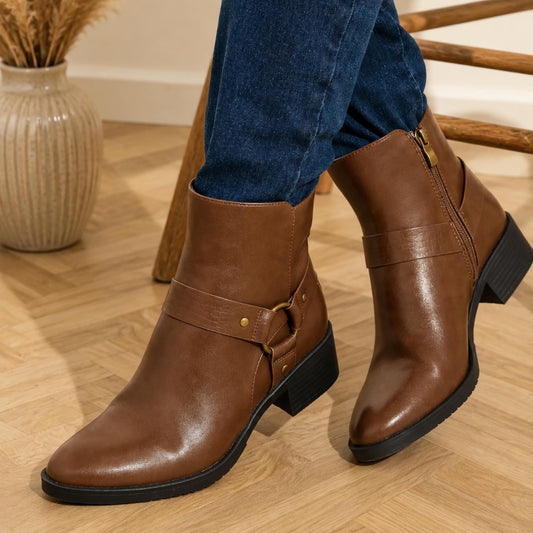 Dames Bikerboots met Gesp