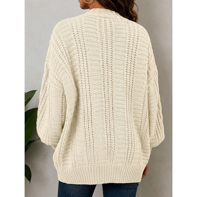 Dames Chunky Cardigan met Kabelpatroon