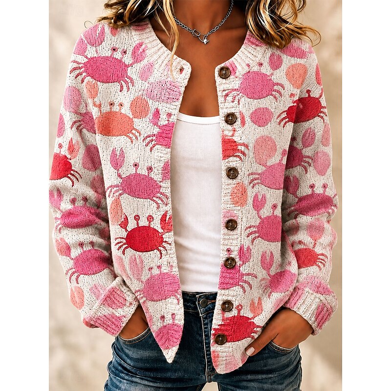 Dames Wit Vest met Print