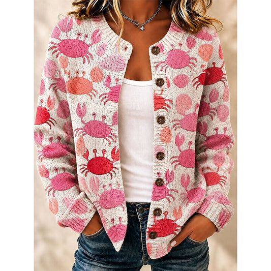 Dames Wit Vest met Print