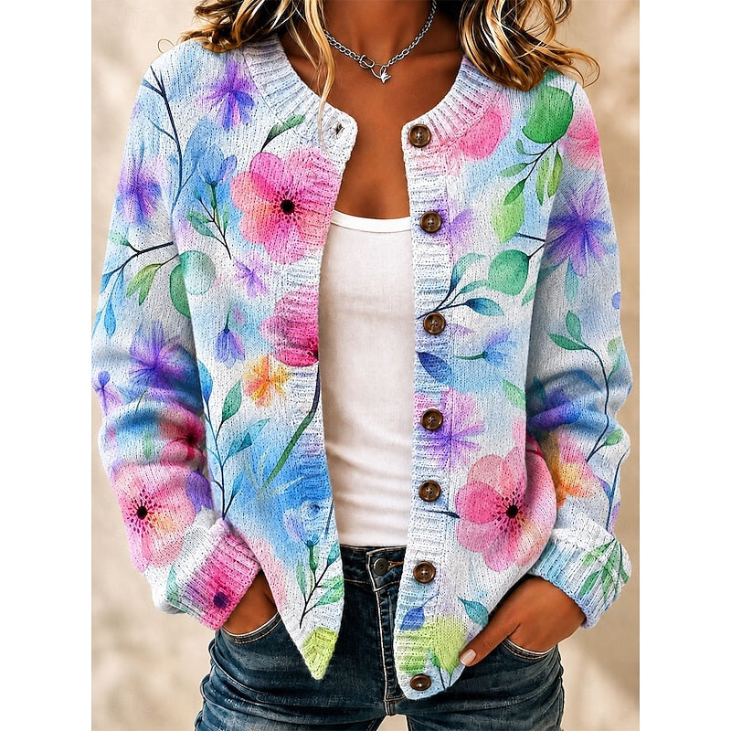 Dames Wit Vest met Print